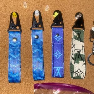 Designer Fabric Keychains